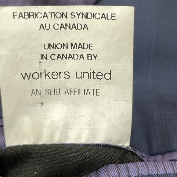 Ted Baker Endurance Sport Coat‎ Blazer Men's 38R Jay Plaid Wool Blue Canada Made